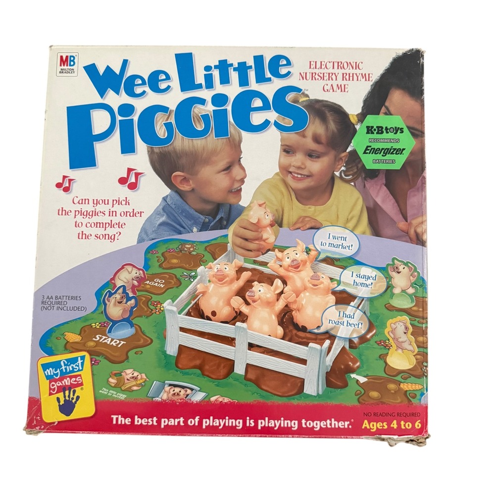 Milton Bradley Wee Little Piggies Electronic Nursery Rhyme Game Incomplete 2001